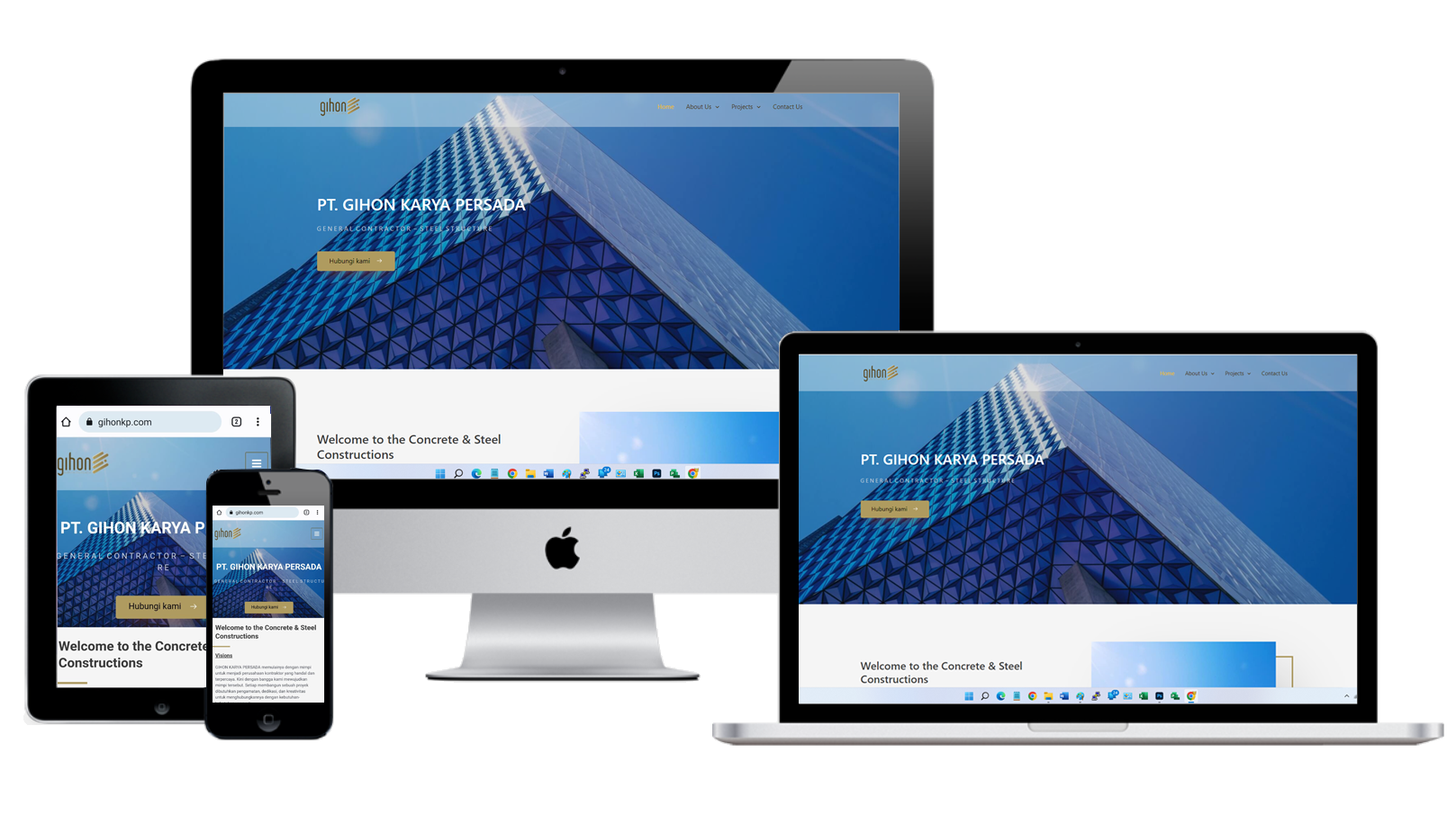 web perusahaan kontraktor